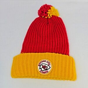 Kansas City Chiefs Vintage Wigwam Mills Small/Youth Beanie 12" L x 16" Dia